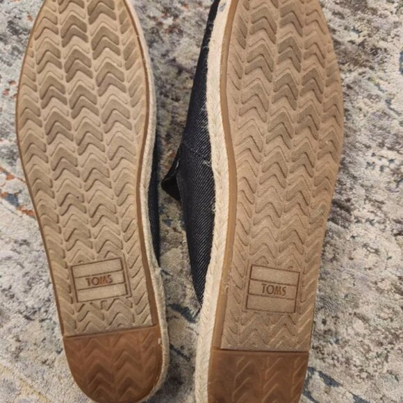 Toms Women’s Nova Slip On Mule Parisian Chic Black Heavy Denim Size 9.5 - Picture 5 of 5
